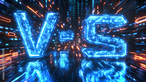 3D Abstract Background with...