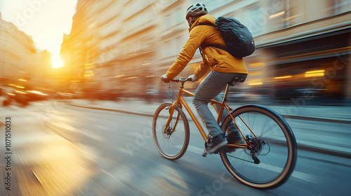 Motion Blur Cityscape Bike ...