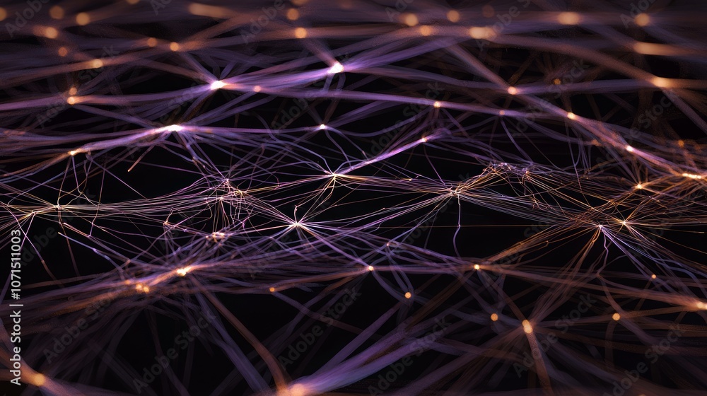 Fototapeta premium Cybersecurity Defender - Abstract 3D Render of Glowing Data Streams and Shields in Dark Background