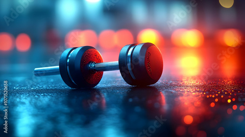 Dumbbell on a Wet Surface w...