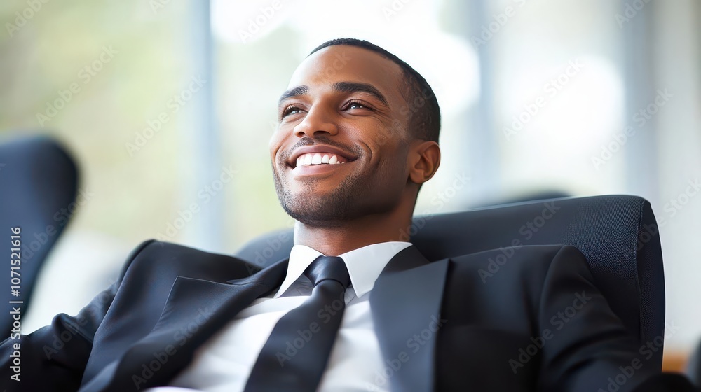 Confident Businessman in a Professional Setting Confident Businessman in a Professional Setting