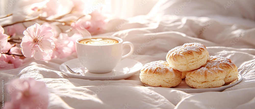 Cozy Morning with Coffee and Fresh Biscuits Cozy Morning with Coffee and Fresh Biscuits