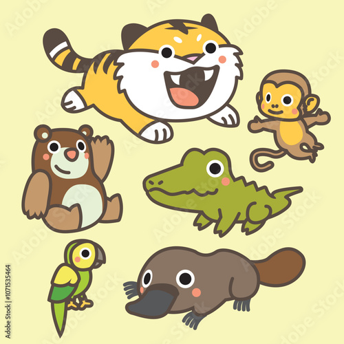 Cute Animal Vector illustration