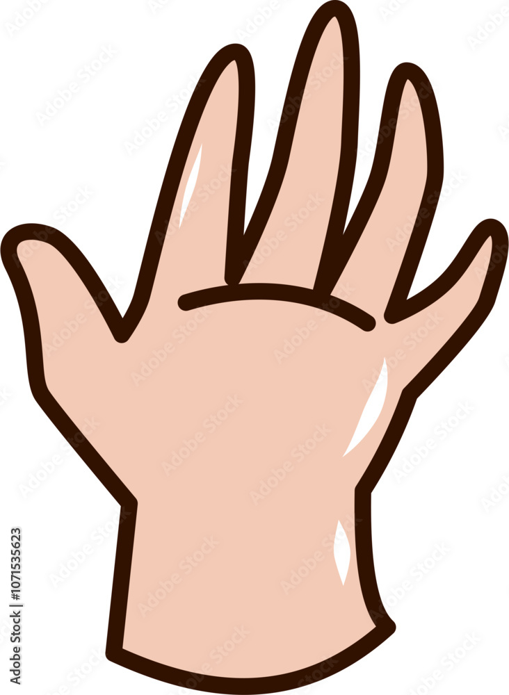 Fototapeta premium Hand cartoon