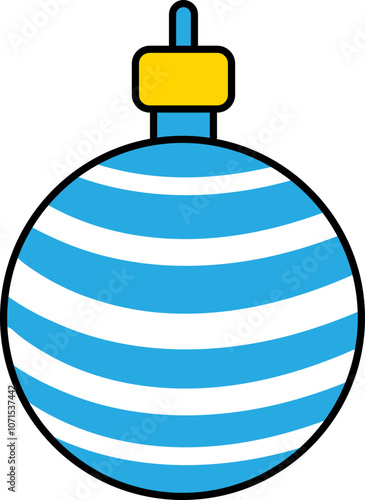 blue christmas ball