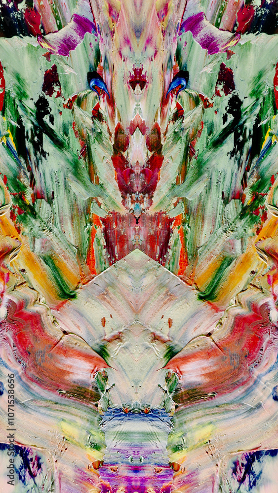 Fototapeta premium Abstract art background . Hand painting artwork on canvas .