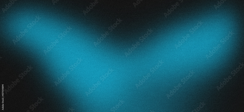 Obraz premium Two spotlights creating a v shaped light beam on a grainy blue backdrop, ideal for presentations, websites, or graphic design projects