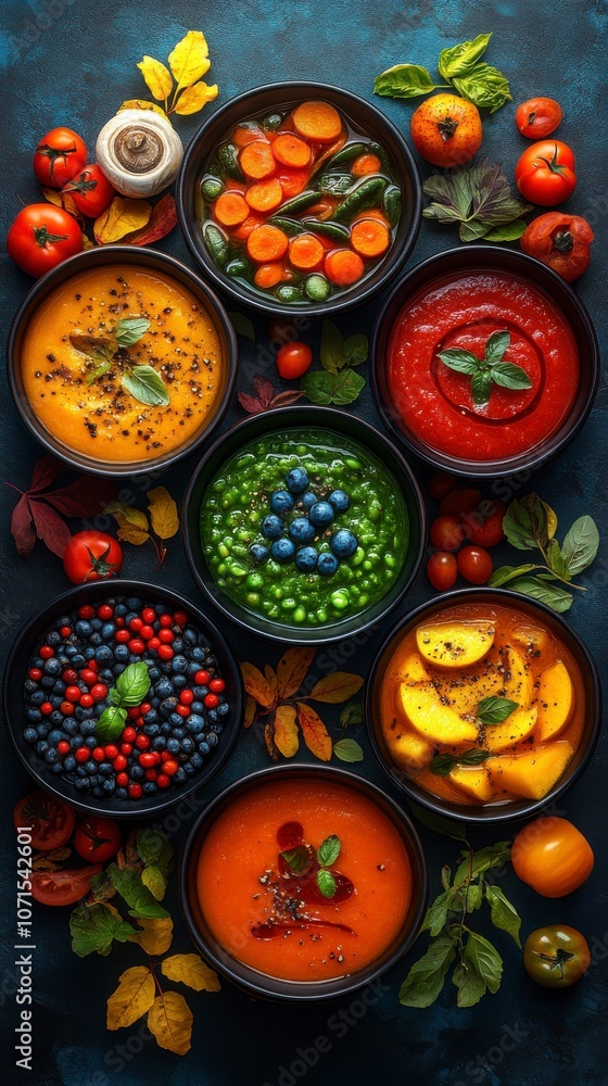 Fototapeta premium Autumn Soup Variety