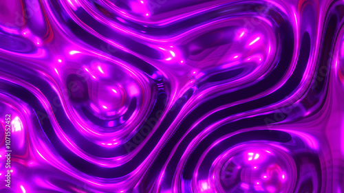 Liquid purple chrome waves ...