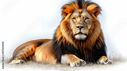 Majestic Lion with a Powerf...
