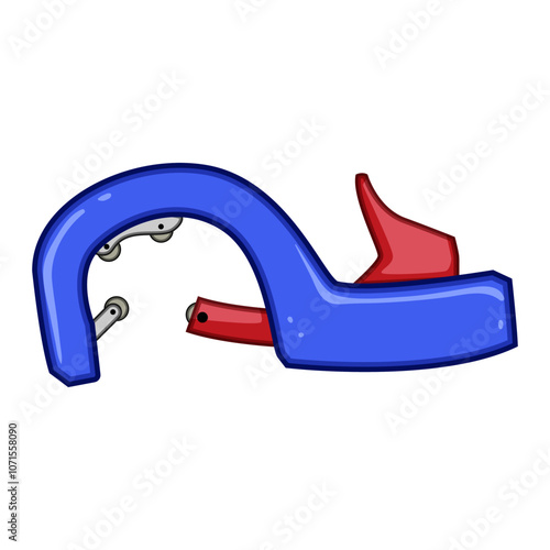 plumbing pipe cutter cartoon. manual blade, steel pvc, adjustable ratchet plumbing pipe cutter sign. isolated symbol vector illustration