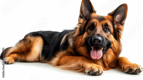German Shepherd Dog Lying D...