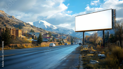 Blank Billboard on a Highwa...