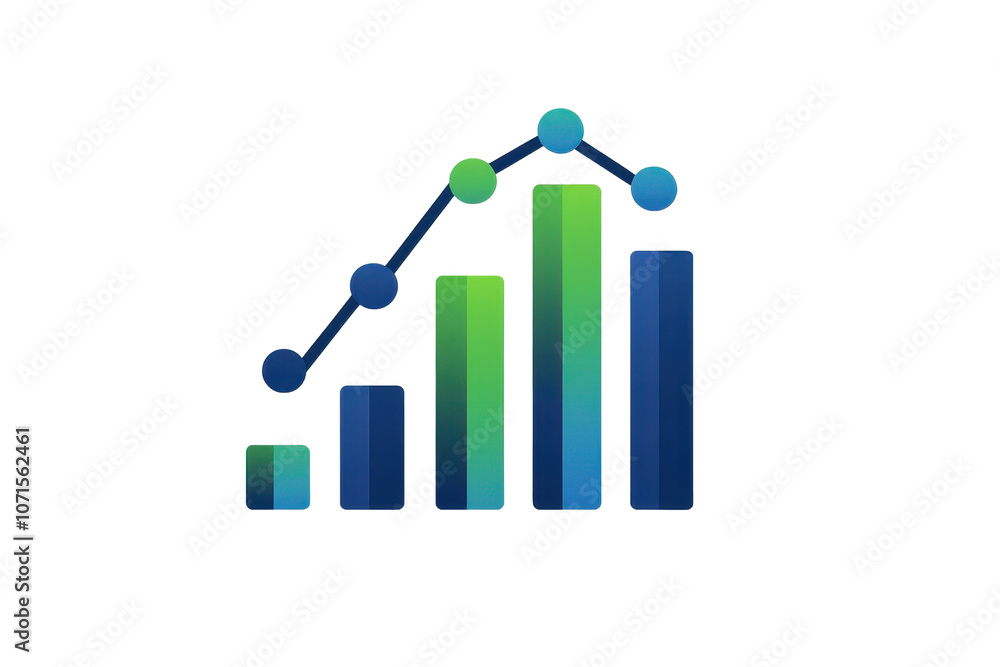 Illustration of a colorful bar graph with an upward line, representing growth, success, and progress in business and finance analysis. Illustration of a colorful bar graph with an upward line, representing growth, success, and progress in business and finance analysis.