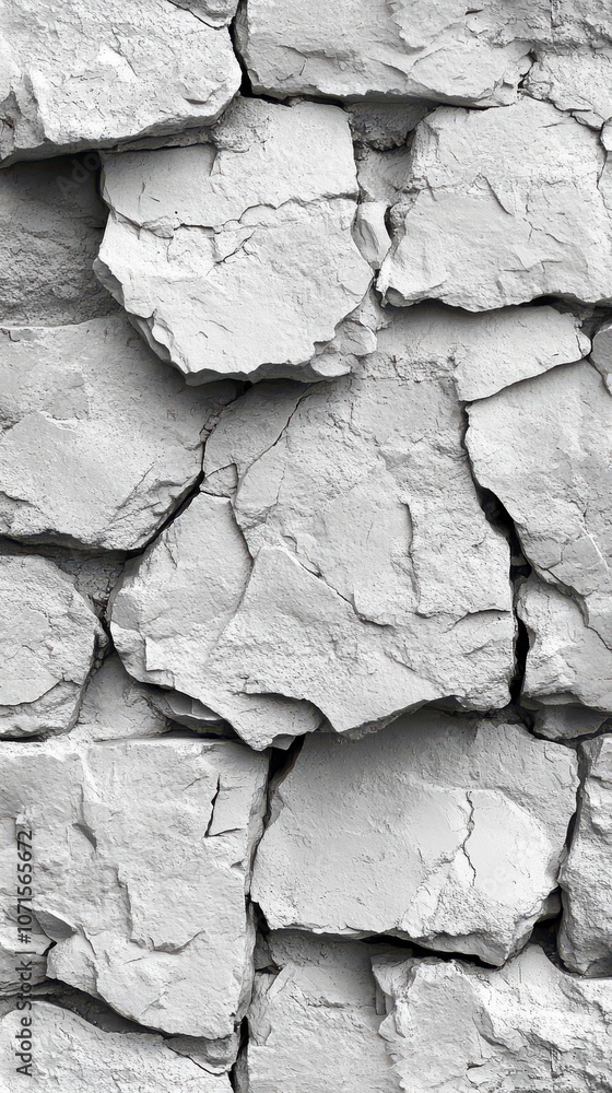 Cracked Gray Stone Wall Texture Cracked Gray Stone Wall Texture