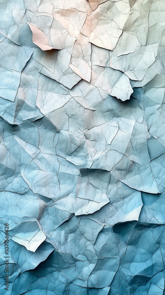 Fototapeta premium Crumpled Paper Texture Art