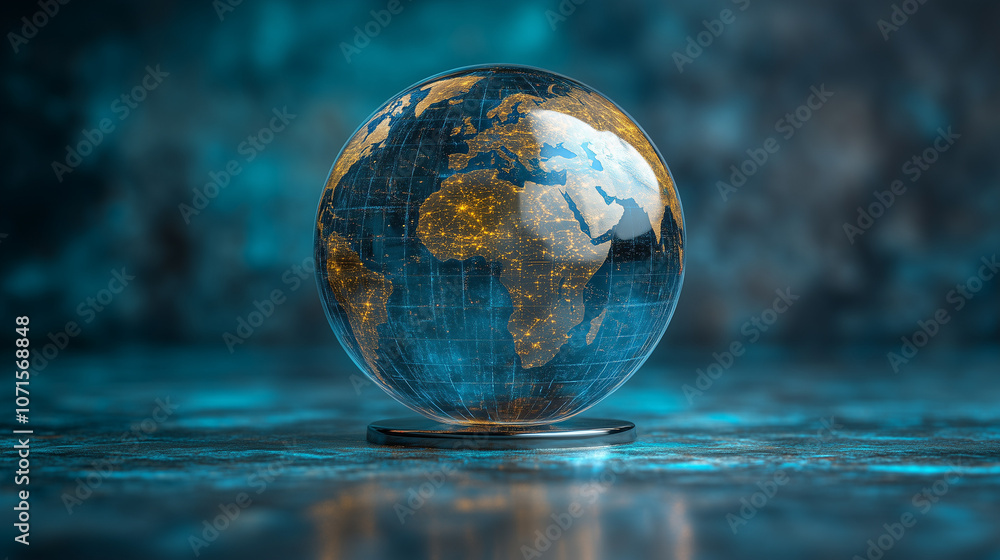 earth on a dark background earth on a dark background