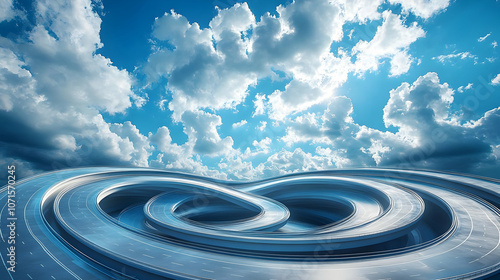 Abstract 3D Rendering of a ...