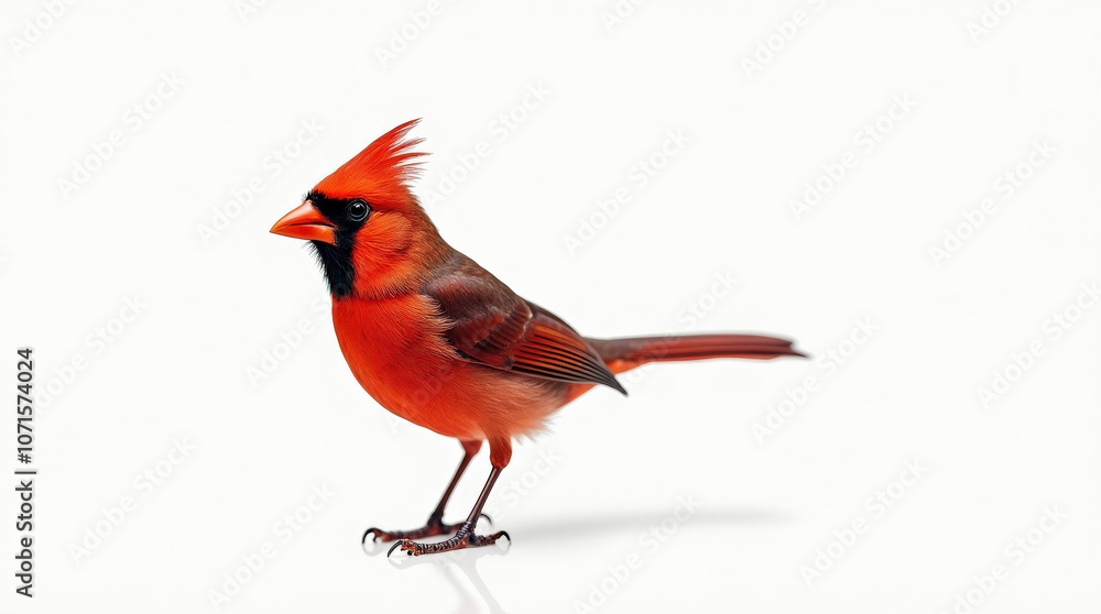Stunning High-Resolution Image of a Northern Cardinal Bird Isolated on White Background - Perfect for Nature and Wildlife Lovers Stunning High-Resolution Image of a Northern Cardinal Bird Isolated on White Background - Perfect for Nature and Wildlife Lovers