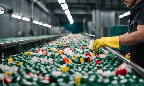 Wallpaper Mural Plastic recycling plant. Torontodigital.ca