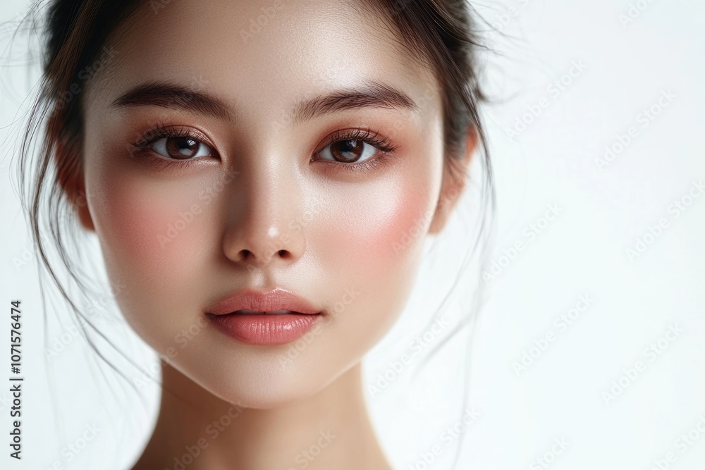 Naklejka premium beautiful face woman