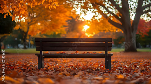 Autumn Bench Photo