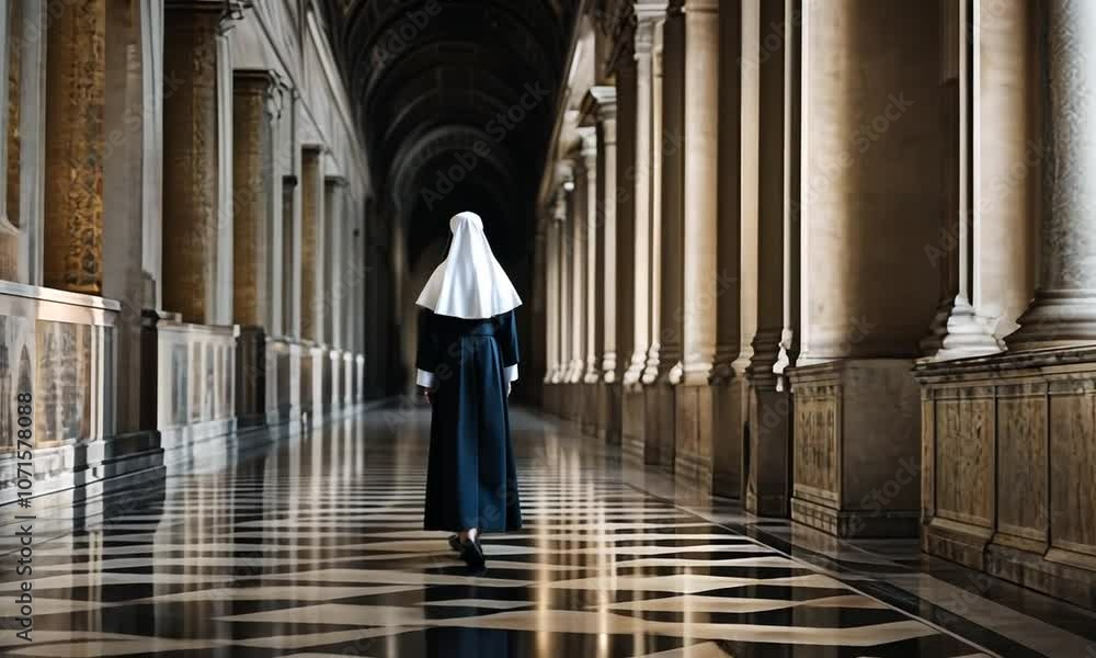 Nun in the Vatican. Nun in the Vatican.