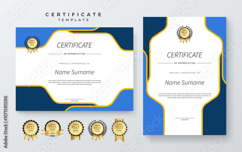 Simple Certificate of Appreciation with Geometric Design