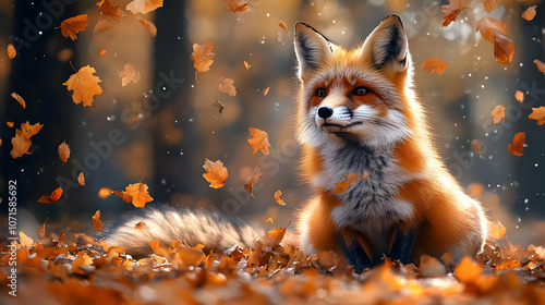 Autumn Fox Illustration
