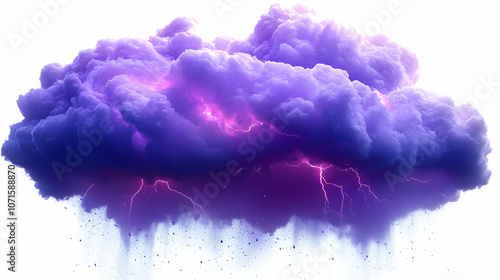Purple Storm Cloud with Lig...