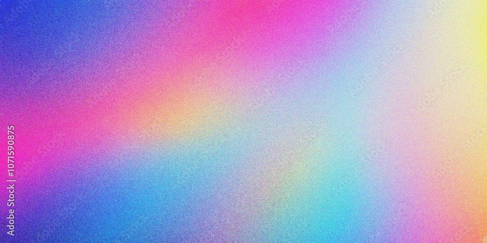 Fototapeta premium Colorful blue and purple gradient background, grainy noise texture gradient