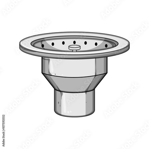 plumbing sink drain cartoon. water pipe, kitchen cleaning, maintenance repair plumbing sink drain sign. isolated symbol vector illustration