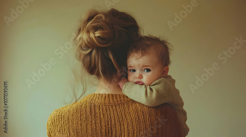Woman Holding Baby Photo