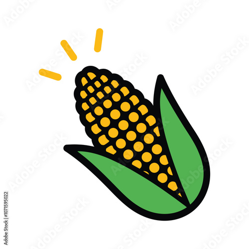 Illustration of Corn on the Cob