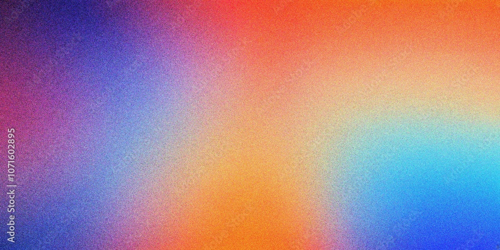 Fototapeta premium Colorful blue and purple gradient background, grainy noise texture gradient