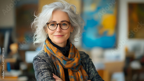 Portrait of a Woman with Gr...