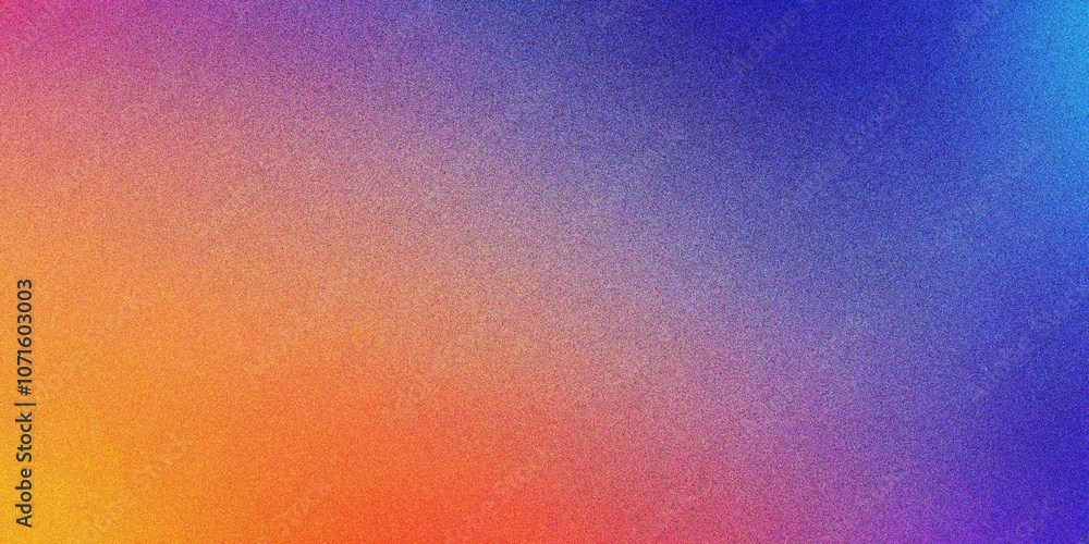 Fototapeta premium Colorful blue and purple gradient background, grainy noise texture gradient