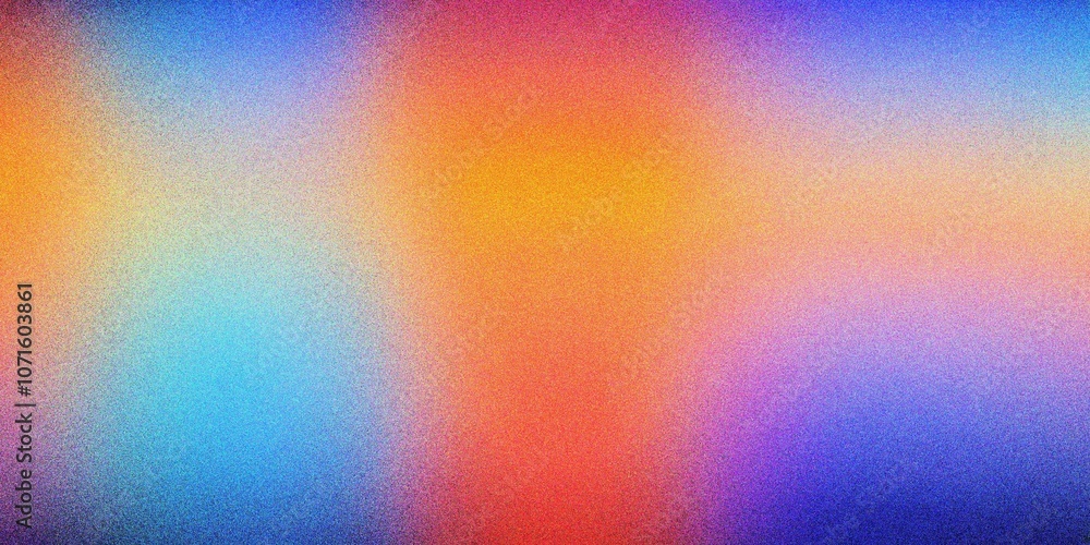 Fototapeta premium Colorful blue and purple gradient background, grainy noise texture gradient
