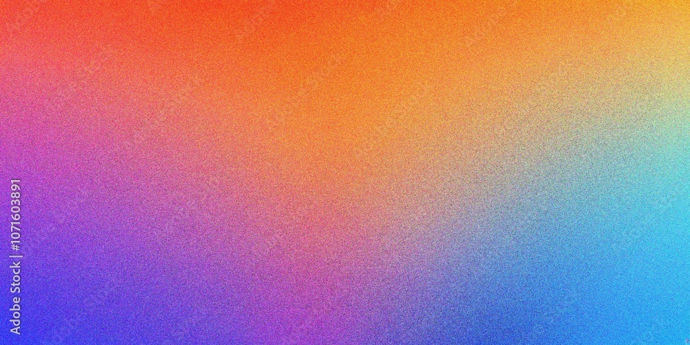 Fototapeta premium Colorful blue and purple gradient background, grainy noise texture gradient