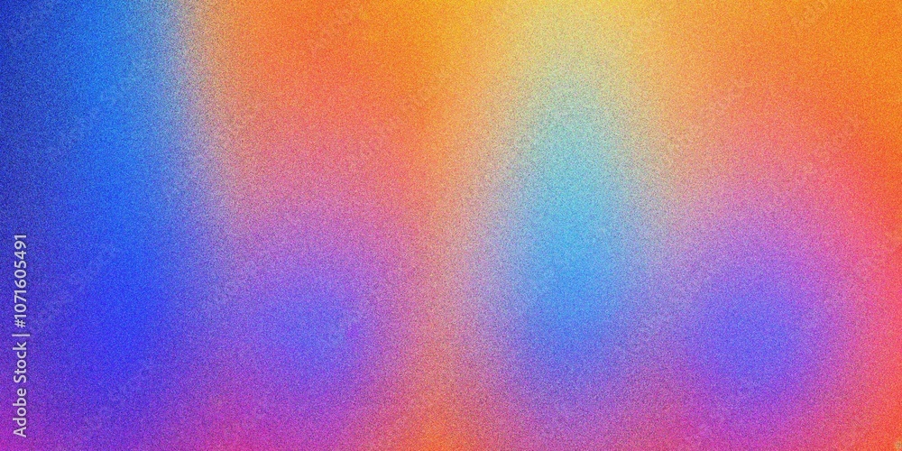 Fototapeta premium Colorful blue and purple gradient background, grainy noise texture gradient
