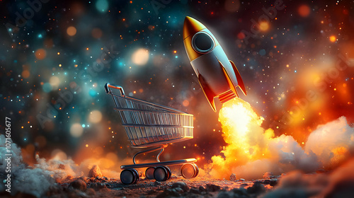 Rocket Launching From Shopp...