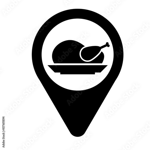 Restaurant Location Maps Icon