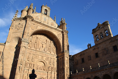 church of the san esteban convent in salamanca in spain  photo