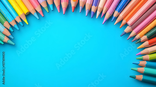 Colorful Pencils Arranged i...