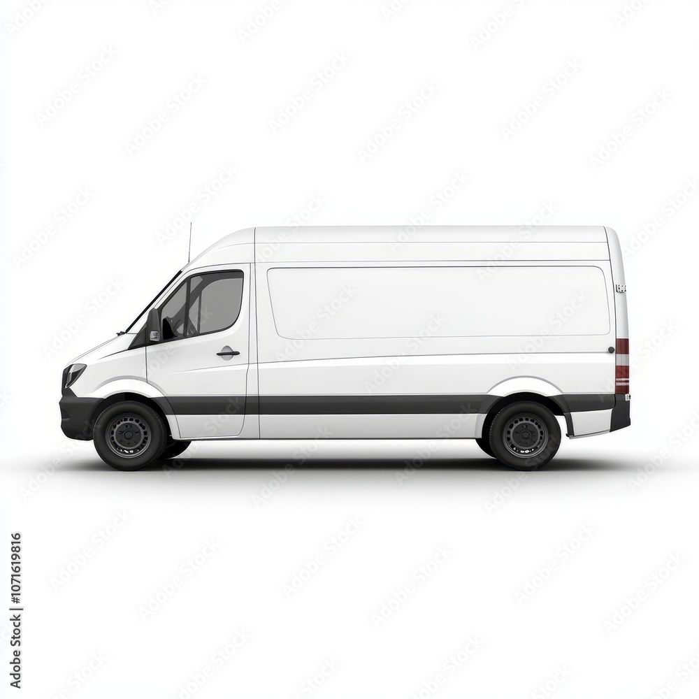 realistic high quality Van with empty side space realistic high quality Van with empty side space
