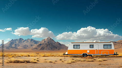 Desert Landscape with Campe...