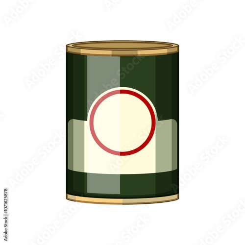 durability tin can cartoon. sustainability airtight, lightweight versatile, eco friendly durability tin can sign. isolated symbol vector illustration