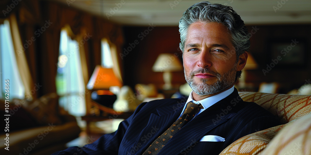 Fototapeta premium businessman working on a laptop