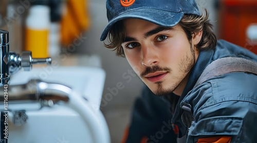 Portrait of a Plumber in a ...