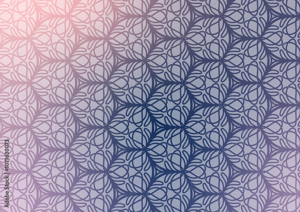 Fototapeta premium Abstract blue pattern line art geometry background